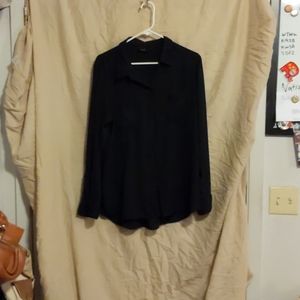 Black Chiffon Blouse